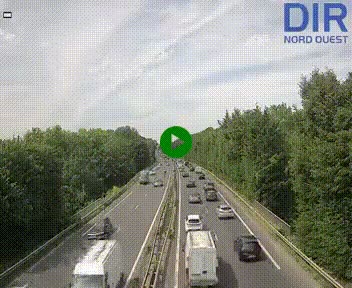 <h2>Webcam sur le périphérique de Caen (N814) à l'est de la ville, à Mondeville hauteur de la sortie 2, Presqu'île-Rives de l'Orne, au bout de l'autoroute A13</h2>