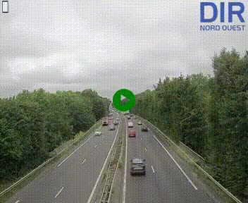 <h2>Webcam sur le périphérique de Caen (N814) à l'est de la ville, à Mondeville hauteur de la sortie 2, Presqu'île-Rives de l'Orne, au bout de l'autoroute A13</h2>