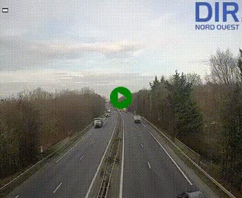 <h2>Webcam sur le périphérique de Caen (N814) à l'est de la ville, à Mondeville hauteur de la sortie 2, Presqu'île-Rives de l'Orne, au bout de l'autoroute A13</h2>