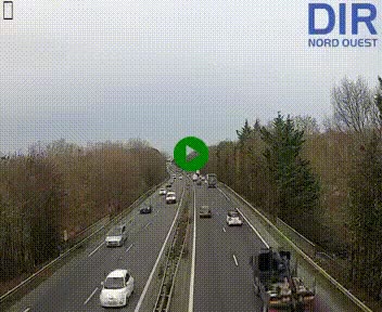 <h2>Webcam sur le périphérique de Caen (N814) à l'est de la ville, à Mondeville hauteur de la sortie 2, Presqu'île-Rives de l'Orne, au bout de l'autoroute A13</h2>