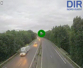 <h2>Webcam sur le périphérique de Caen (N814) à l'est de la ville, à Mondeville hauteur de la sortie 2, Presqu'île-Rives de l'Orne, au bout de l'autoroute A13</h2>
