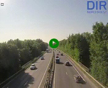 Webcam sur le périphérique de Caen (N814) à l'est de la ville, à Mondeville hauteur de la sortie 2, Presqu'île-Rives de l'Orne, au bout de l'autoroute A13