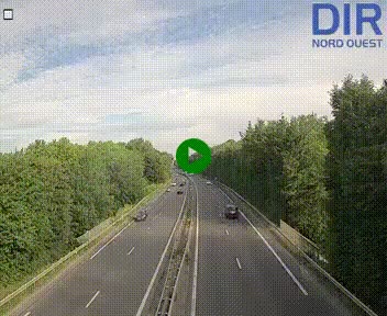 Webcam sur le périphérique de Caen (N814) à l'est de la ville, à Mondeville hauteur de la sortie 2, Presqu'île-Rives de l'Orne, au bout de l'autoroute A13