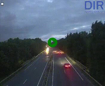 Webcam sur le périphérique de Caen (N814) à l'est de la ville, à Mondeville hauteur de la sortie 2, Presqu'île-Rives de l'Orne, au bout de l'autoroute A13