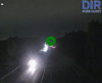 Webcam sur le périphérique de Caen (N814) à l'est de la ville, à Mondeville hauteur de la sortie 2, Presqu'île-Rives de l'Orne, au bout de l'autoroute A13