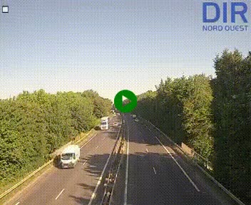 Webcam sur le périphérique de Caen (N814) à l'est de la ville, à Mondeville hauteur de la sortie 2, Presqu'île-Rives de l'Orne, au bout de l'autoroute A13