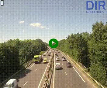 Webcam sur le périphérique de Caen (N814) à l'est de la ville, à Mondeville hauteur de la sortie 2, Presqu'île-Rives de l'Orne, au bout de l'autoroute A13