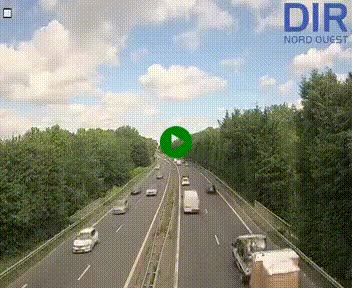 Webcam sur le périphérique de Caen (N814) à l'est de la ville, à Mondeville hauteur de la sortie 2, Presqu'île-Rives de l'Orne, au bout de l'autoroute A13