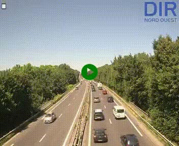 Webcam sur le périphérique de Caen (N814) à l'est de la ville, à Mondeville hauteur de la sortie 2, Presqu'île-Rives de l'Orne, au bout de l'autoroute A13
