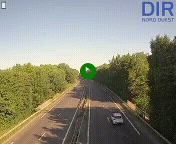 Webcam sur le périphérique de Caen (N814) à l'est de la ville, à Mondeville hauteur de la sortie 2, Presqu'île-Rives de l'Orne, au bout de l'autoroute A13