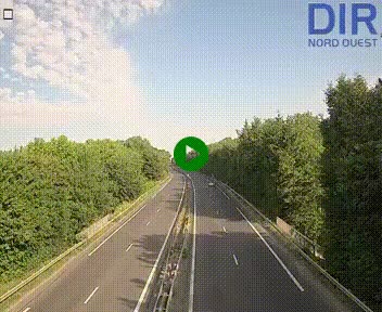 Webcam sur le périphérique de Caen (N814) à l'est de la ville, à Mondeville hauteur de la sortie 2, Presqu'île-Rives de l'Orne, au bout de l'autoroute A13