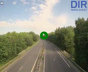 Webcam sur le périphérique de Caen (N814) à l'est de la ville, à Mondeville hauteur de la sortie 2, Presqu'île-Rives de l'Orne, au bout de l'autoroute A13