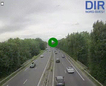 Webcam sur le périphérique de Caen (N814) à l'est de la ville, à Mondeville hauteur de la sortie 2, Presqu'île-Rives de l'Orne, au bout de l'autoroute A13