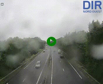Webcam sur le périphérique de Caen (N814) à l'est de la ville, à Mondeville hauteur de la sortie 2, Presqu'île-Rives de l'Orne, au bout de l'autoroute A13