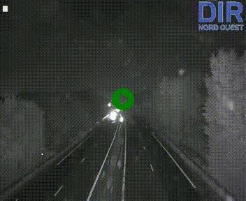Webcam sur le périphérique de Caen (N814) à l'est de la ville, à Mondeville hauteur de la sortie 2, Presqu'île-Rives de l'Orne, au bout de l'autoroute A13
