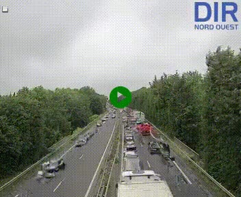 Webcam sur le périphérique de Caen (N814) à l'est de la ville, à Mondeville hauteur de la sortie 2, Presqu'île-Rives de l'Orne, au bout de l'autoroute A13