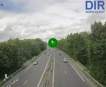 Webcam sur le périphérique de Caen (N814) à l'est de la ville, à Mondeville hauteur de la sortie 2, Presqu'île-Rives de l'Orne, au bout de l'autoroute A13