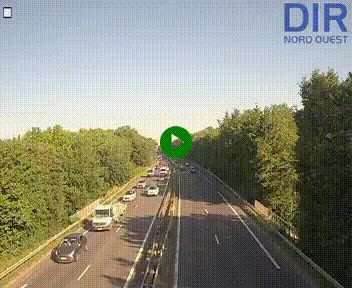 Webcam sur le périphérique de Caen (N814) à l'est de la ville, à Mondeville hauteur de la sortie 2, Presqu'île-Rives de l'Orne, au bout de l'autoroute A13