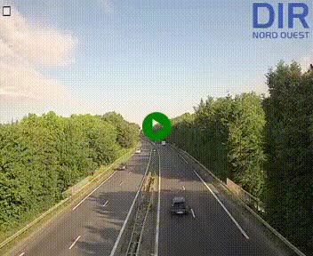 Webcam sur le périphérique de Caen (N814) à l'est de la ville, à Mondeville hauteur de la sortie 2, Presqu'île-Rives de l'Orne, au bout de l'autoroute A13