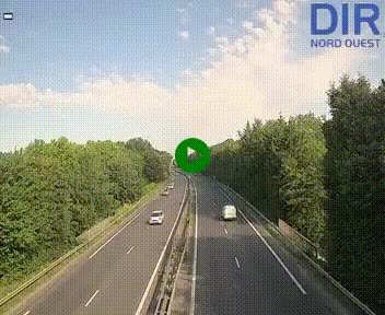 Webcam sur le périphérique de Caen (N814) à l'est de la ville, à Mondeville hauteur de la sortie 2, Presqu'île-Rives de l'Orne, au bout de l'autoroute A13