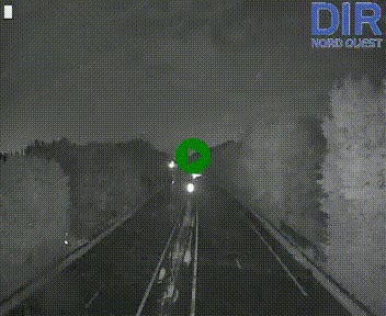Webcam sur le périphérique de Caen (N814) à l'est de la ville, à Mondeville hauteur de la sortie 2, Presqu'île-Rives de l'Orne, au bout de l'autoroute A13