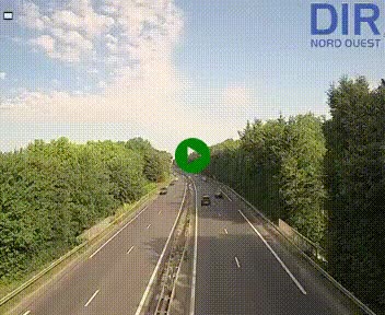 Webcam sur le périphérique de Caen (N814) à l'est de la ville, à Mondeville hauteur de la sortie 2, Presqu'île-Rives de l'Orne, au bout de l'autoroute A13