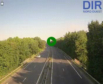 Webcam sur le périphérique de Caen (N814) à l'est de la ville, à Mondeville hauteur de la sortie 2, Presqu'île-Rives de l'Orne, au bout de l'autoroute A13