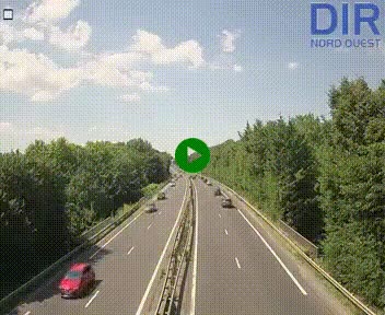 Webcam sur le périphérique de Caen (N814) à l'est de la ville, à Mondeville hauteur de la sortie 2, Presqu'île-Rives de l'Orne, au bout de l'autoroute A13