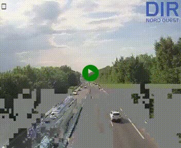 Webcam sur le périphérique de Caen (N814) à l'est de la ville, à Mondeville hauteur de la sortie 2, Presqu'île-Rives de l'Orne, au bout de l'autoroute A13