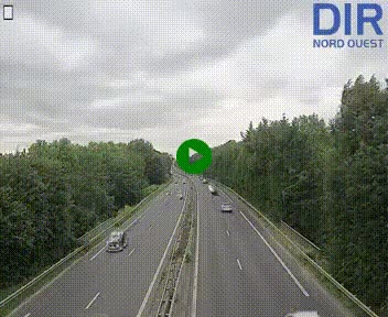 Webcam sur le périphérique de Caen (N814) à l'est de la ville, à Mondeville hauteur de la sortie 2, Presqu'île-Rives de l'Orne, au bout de l'autoroute A13