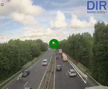 Webcam sur le périphérique de Caen (N814) à l'est de la ville, à Mondeville hauteur de la sortie 2, Presqu'île-Rives de l'Orne, au bout de l'autoroute A13