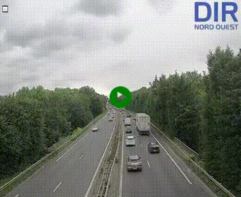 Webcam sur le périphérique de Caen (N814) à l'est de la ville, à Mondeville hauteur de la sortie 2, Presqu'île-Rives de l'Orne, au bout de l'autoroute A13