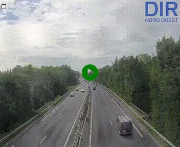 Webcam sur le périphérique de Caen (N814) à l'est de la ville, à Mondeville hauteur de la sortie 2, Presqu'île-Rives de l'Orne, au bout de l'autoroute A13