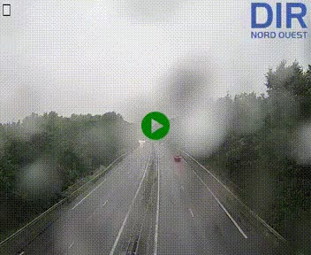Webcam sur le périphérique de Caen (N814) à l'est de la ville, à Mondeville hauteur de la sortie 2, Presqu'île-Rives de l'Orne, au bout de l'autoroute A13