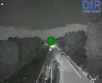 Webcam sur le périphérique de Caen (N814) à l'est de la ville, à Mondeville hauteur de la sortie 2, Presqu'île-Rives de l'Orne, au bout de l'autoroute A13