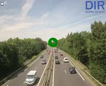 Webcam sur le périphérique de Caen (N814) à l'est de la ville, à Mondeville hauteur de la sortie 2, Presqu'île-Rives de l'Orne, au bout de l'autoroute A13