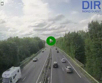 Webcam sur le périphérique de Caen (N814) à l'est de la ville, à Mondeville hauteur de la sortie 2, Presqu'île-Rives de l'Orne, au bout de l'autoroute A13