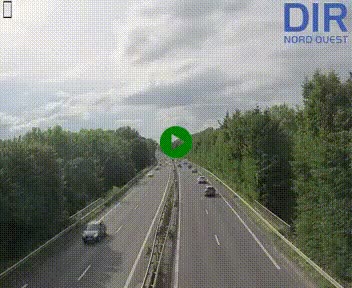 Webcam sur le périphérique de Caen (N814) à l'est de la ville, à Mondeville hauteur de la sortie 2, Presqu'île-Rives de l'Orne, au bout de l'autoroute A13