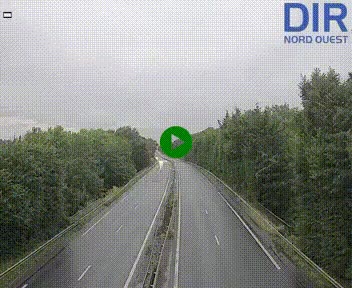 Webcam sur le périphérique de Caen (N814) à l'est de la ville, à Mondeville hauteur de la sortie 2, Presqu'île-Rives de l'Orne, au bout de l'autoroute A13