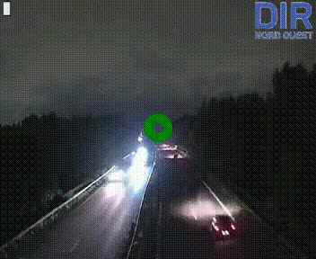Webcam sur le périphérique de Caen (N814) à l'est de la ville, à Mondeville hauteur de la sortie 2, Presqu'île-Rives de l'Orne, au bout de l'autoroute A13