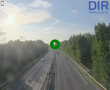 Webcam sur le périphérique de Caen (N814) à l'est de la ville, à Mondeville hauteur de la sortie 2, Presqu'île-Rives de l'Orne, au bout de l'autoroute A13