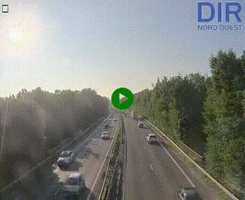 Webcam sur le périphérique de Caen (N814) à l'est de la ville, à Mondeville hauteur de la sortie 2, Presqu'île-Rives de l'Orne, au bout de l'autoroute A13
