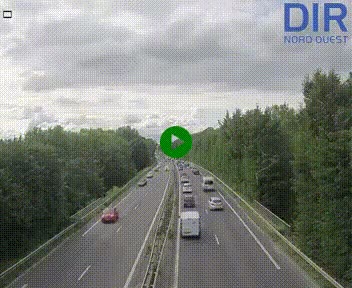 Webcam sur le périphérique de Caen (N814) à l'est de la ville, à Mondeville hauteur de la sortie 2, Presqu'île-Rives de l'Orne, au bout de l'autoroute A13