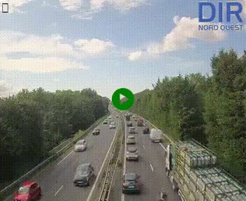 Webcam sur le périphérique de Caen (N814) à l'est de la ville, à Mondeville hauteur de la sortie 2, Presqu'île-Rives de l'Orne, au bout de l'autoroute A13