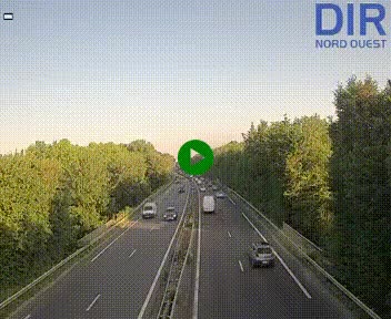 Webcam sur le périphérique de Caen (N814) à l'est de la ville, à Mondeville hauteur de la sortie 2, Presqu'île-Rives de l'Orne, au bout de l'autoroute A13