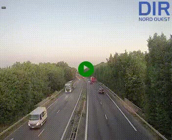 Webcam sur le périphérique de Caen (N814) à l'est de la ville, à Mondeville hauteur de la sortie 2, Presqu'île-Rives de l'Orne, au bout de l'autoroute A13