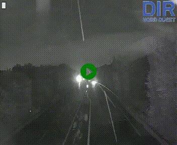 Webcam sur le périphérique de Caen (N814) à l'est de la ville, à Mondeville hauteur de la sortie 2, Presqu'île-Rives de l'Orne, au bout de l'autoroute A13