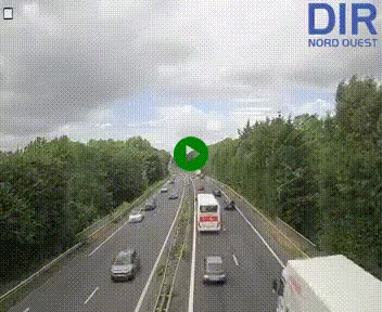 Webcam sur le périphérique de Caen (N814) à l'est de la ville, à Mondeville hauteur de la sortie 2, Presqu'île-Rives de l'Orne, au bout de l'autoroute A13