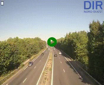 Webcam sur le périphérique de Caen (N814) à l'est de la ville, à Mondeville hauteur de la sortie 2, Presqu'île-Rives de l'Orne, au bout de l'autoroute A13