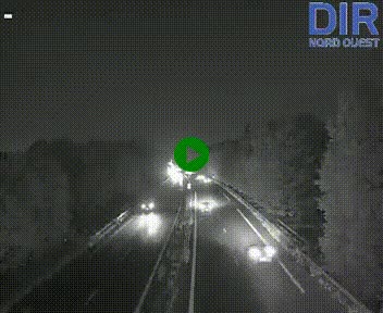 Webcam sur le périphérique de Caen (N814) à l'est de la ville, à Mondeville hauteur de la sortie 2, Presqu'île-Rives de l'Orne, au bout de l'autoroute A13